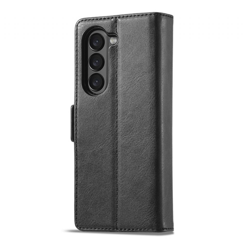 Kožený Kryt Samsung Galaxy Z Fold 6 Klasický Lc.imeeke