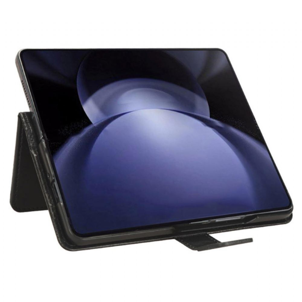Kožený Kryt Samsung Galaxy Z Fold 6 Okázalá Umělá Kůže