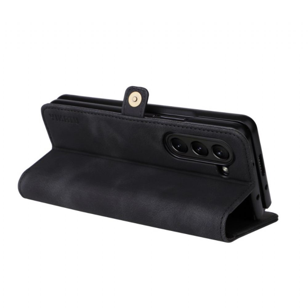 Kožený Kryt Samsung Galaxy Z Fold 6 Vintage Yikatu