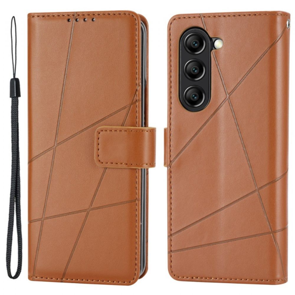 Kožený Kryt Samsung Galaxy Z Fold 6 Řemínky