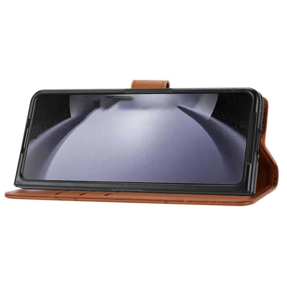Kožený Kryt Samsung Galaxy Z Fold 6 Řemínky