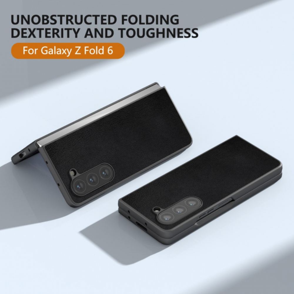 Kryt Na Samsung Galaxy Z Fold 6 Kožený Efekt