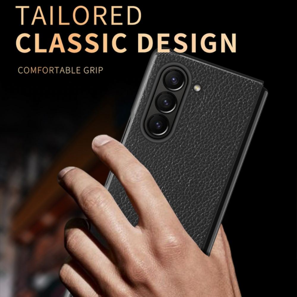 Kryt Na Samsung Galaxy Z Fold 6 Umělá Kůže Litchi