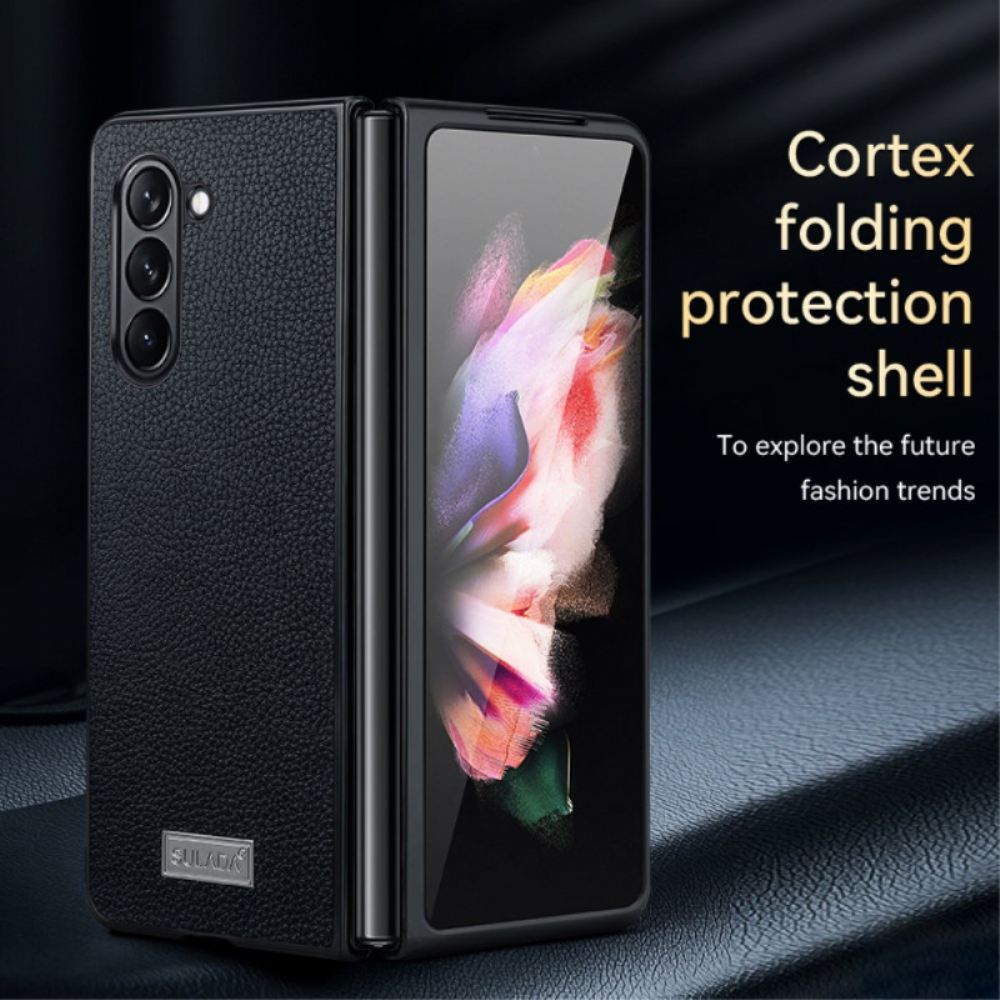Kryt Samsung Galaxy Z Fold 6 Litchi Sulada Z Umělé Kůže