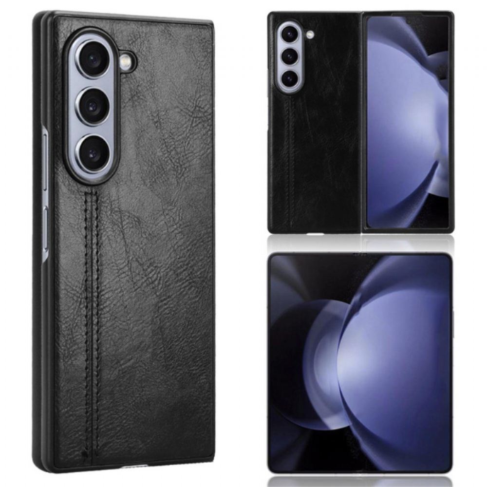 Kryt Samsung Galaxy Z Fold 6 Prošívání Imitací Kůže