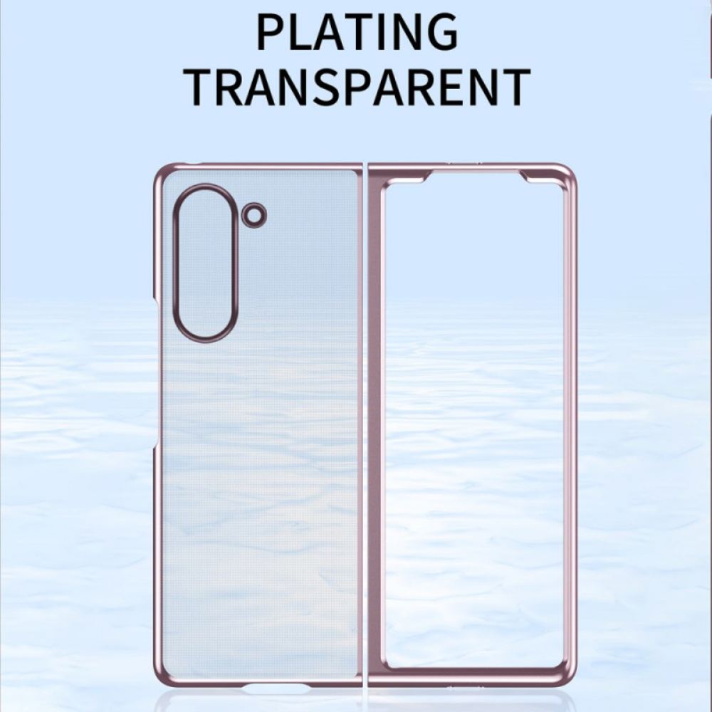 Kryt Samsung Galaxy Z Fold 6 Průhledné Kovové Okraje