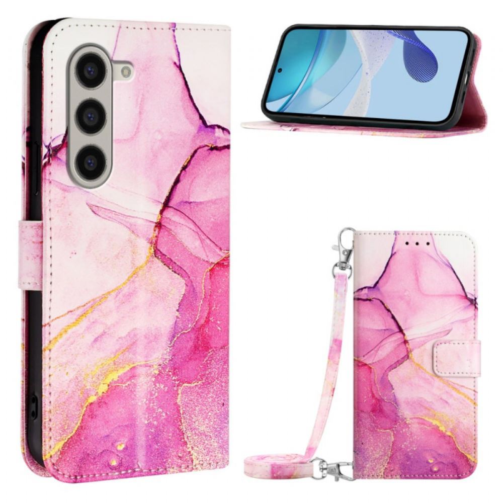 Peněženková Pouzdra Samsung Galaxy Z Fold 6 Mramorový Ramenní Popruh
