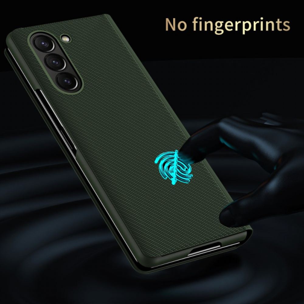 Pouzdro Samsung Galaxy Z Fold 6 Podpora Kožených Efektů