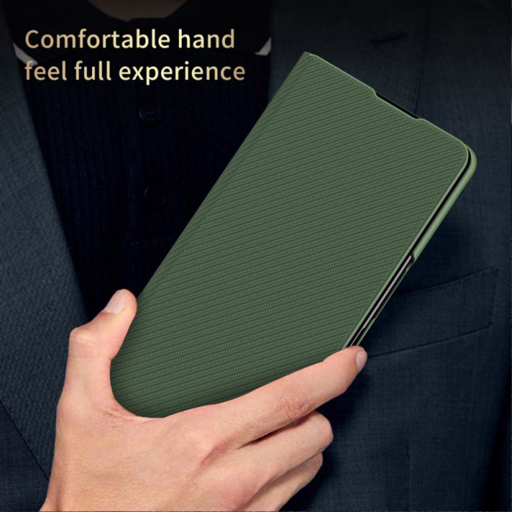 Pouzdro Samsung Galaxy Z Fold 6 Podpora Kožených Efektů