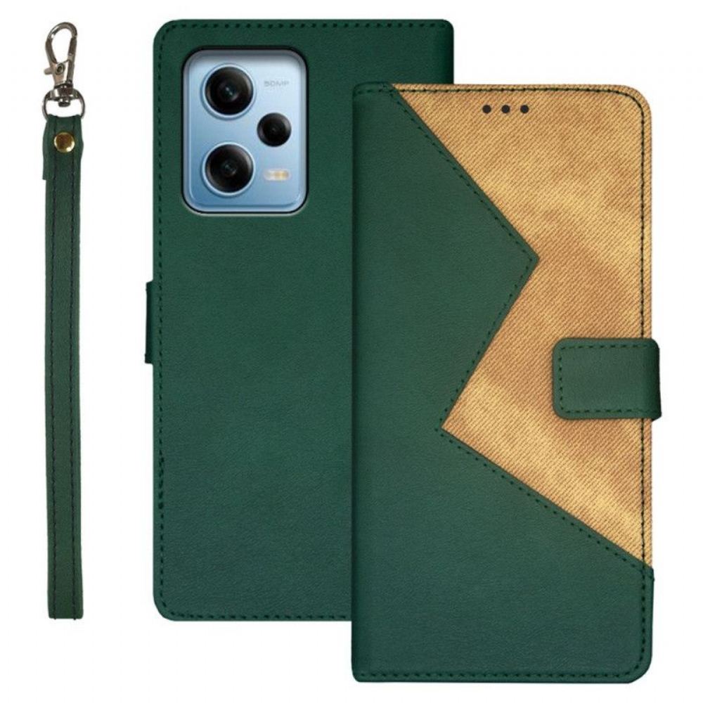 Flipové Pouzdro Na Xiaomi Redmi Note 12 Pro Dvoubarevná Idewei