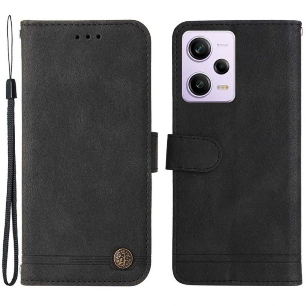 Kožené Pouzdro Na Xiaomi Redmi Note 12 Pro Kožené Provedení S Ozdobným Nýtem