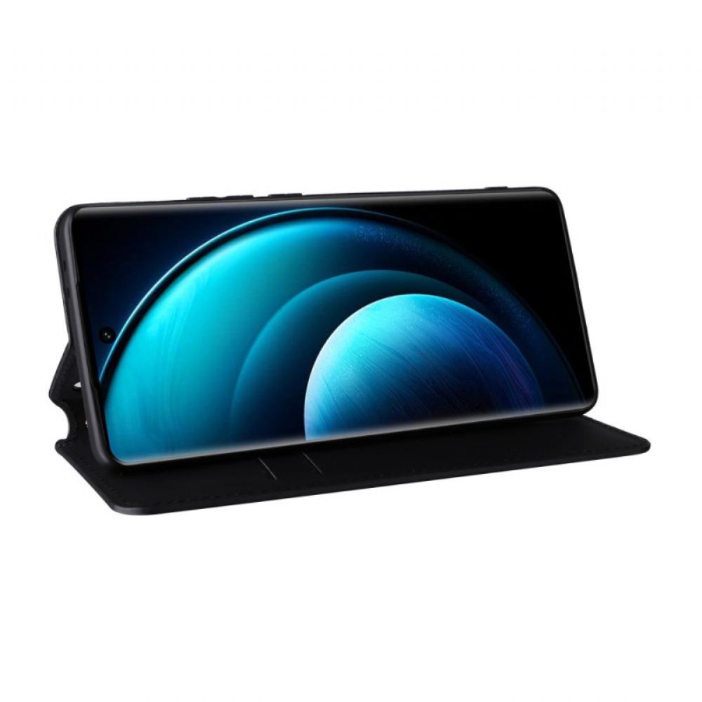 Kožený Kryt Vivo X100 Pro Kosočtvercový Vzor