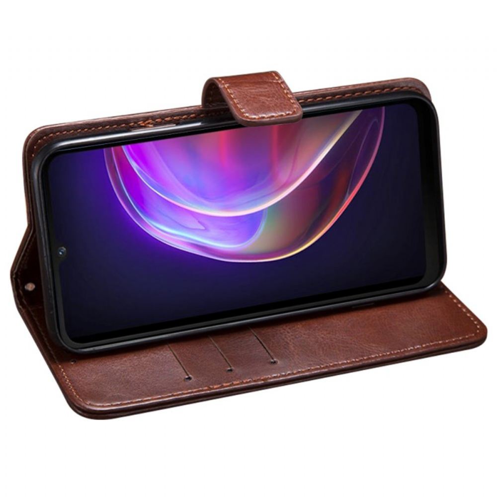 Peněženková Pouzdra Vivo X100 Pro Kryty Na Mobil Idewei Umělá Kůže