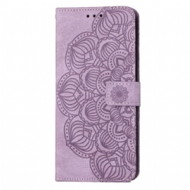 Flipové Pouzdro Na Samsung Galaxy S23 5G Na Lana Strappy Mandala