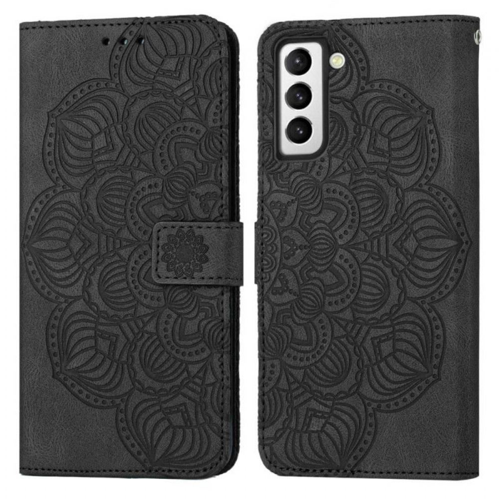 Flipové Pouzdro Na Samsung Galaxy S23 5G Na Lana Strappy Mandala