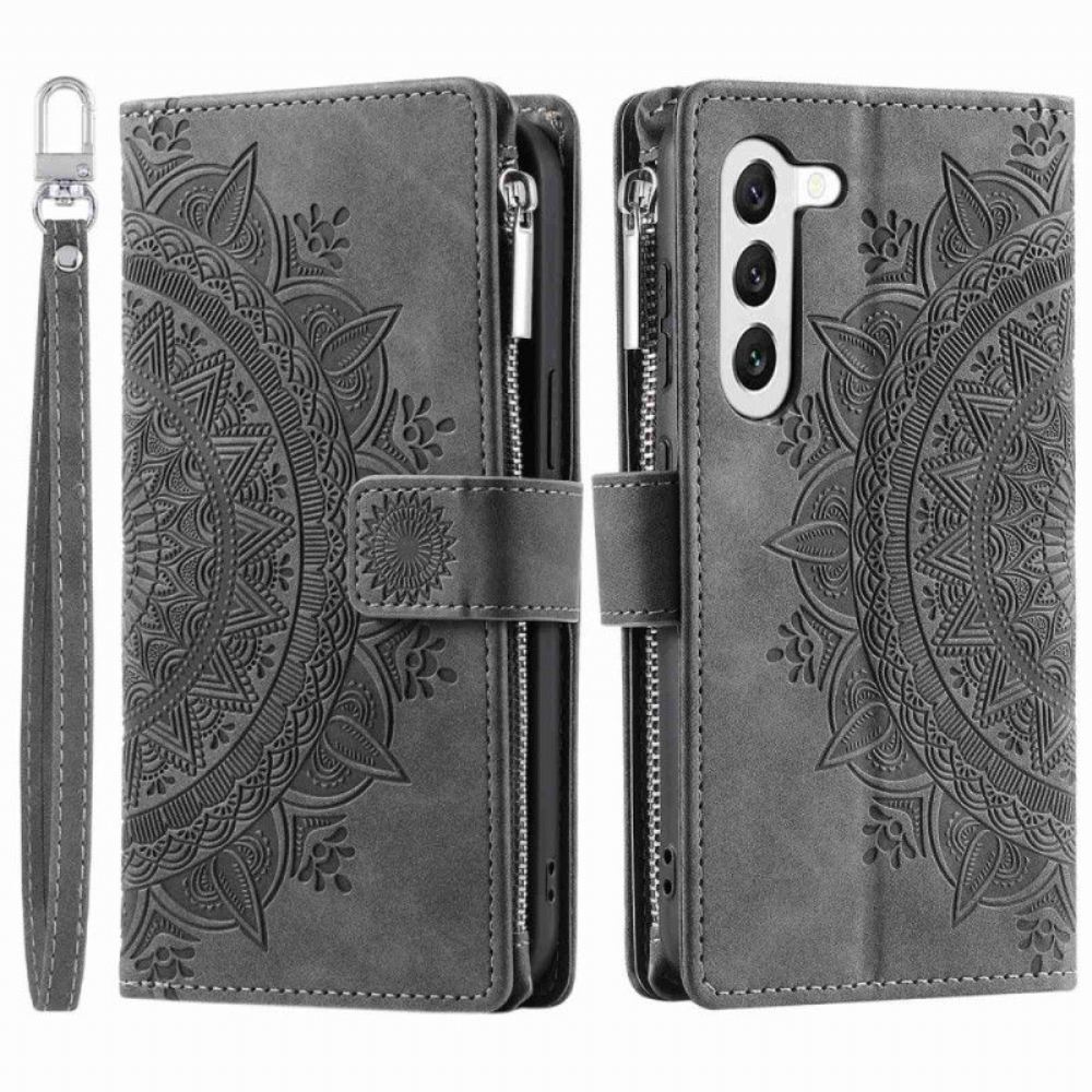 Flipové Pouzdro Na Samsung Galaxy S23 5G Multifunkční Mandala