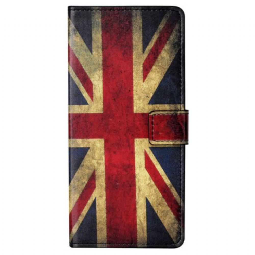 Flipové Pouzdro Na Samsung Galaxy S23 5G Vintage Anglická Vlajka