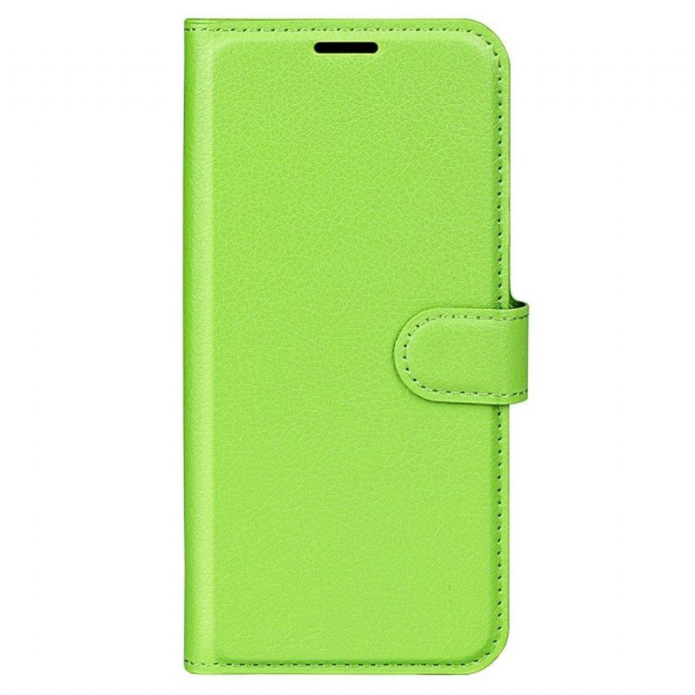 Kožené Pouzdro Na Samsung Galaxy S23 5G Klasický Kožený Efekt Litchi