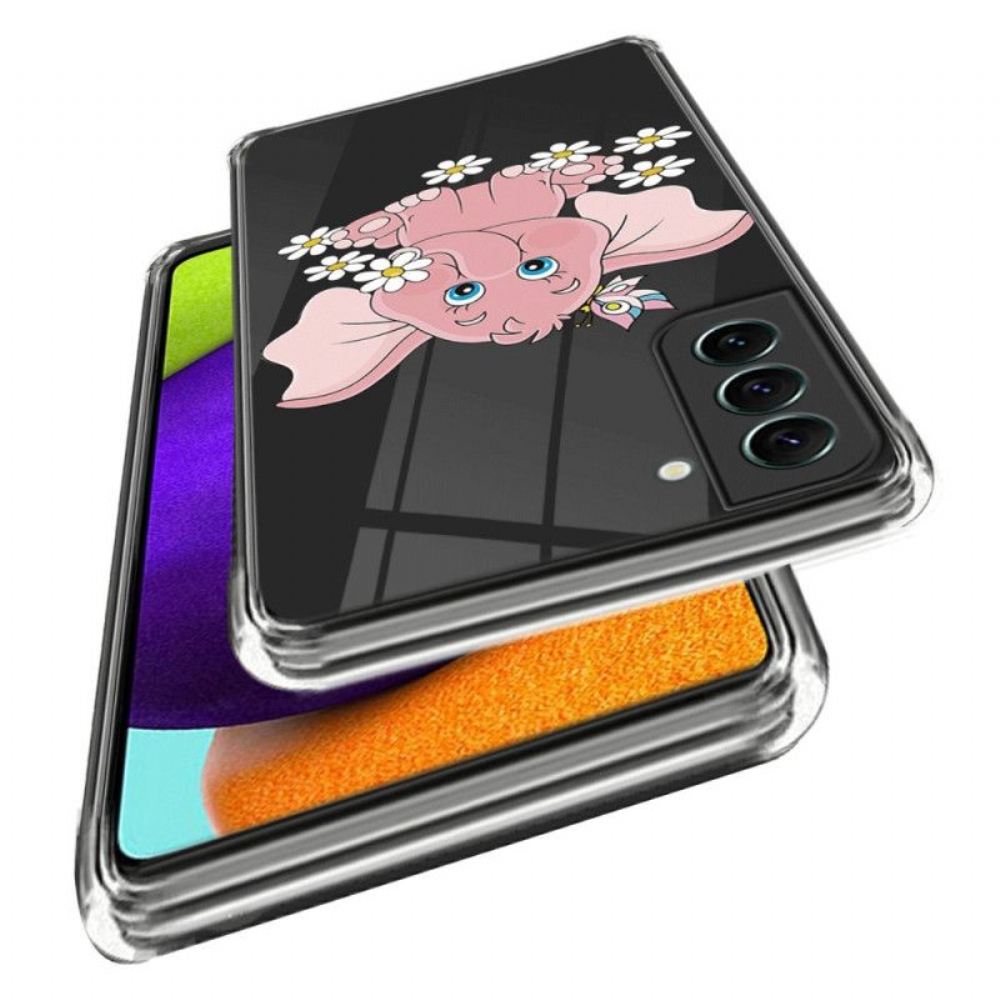 Kryt Na Samsung Galaxy S23 5G Bezešvé Růžový Slon