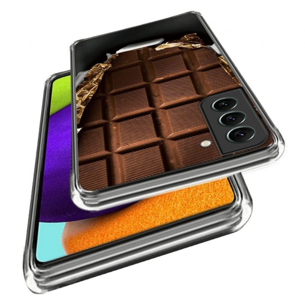 Kryt Na Samsung Galaxy S23 5G Flexibilní Čokoláda