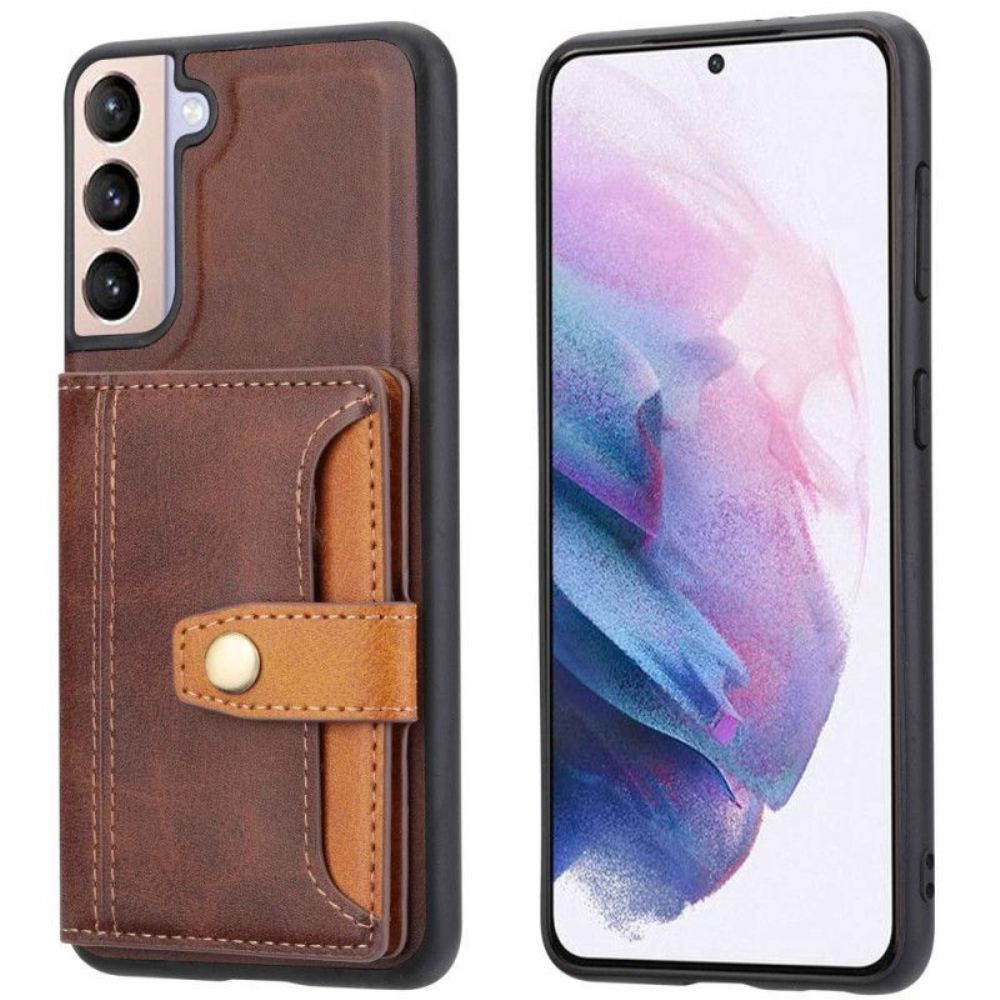 Kryt Na Samsung Galaxy S23 5G Opěrný Popruh Držáku Karty