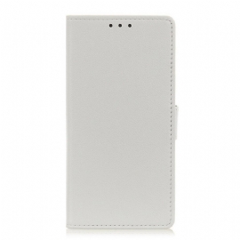 Flipové Pouzdro Na Oppo A16 / A16s Jednoduchý Lesklý Kožený Efekt