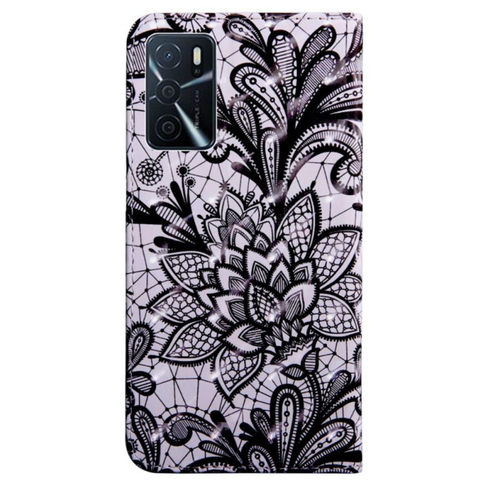 Kožené Pouzdro Na Oppo A16 / A16s Úplně Krajka
