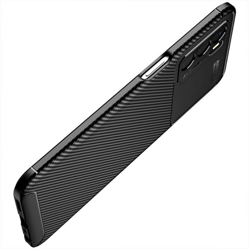 Kryt Na Oppo A16 / A16s Flexibilní Textura Uhlíkových Vláken