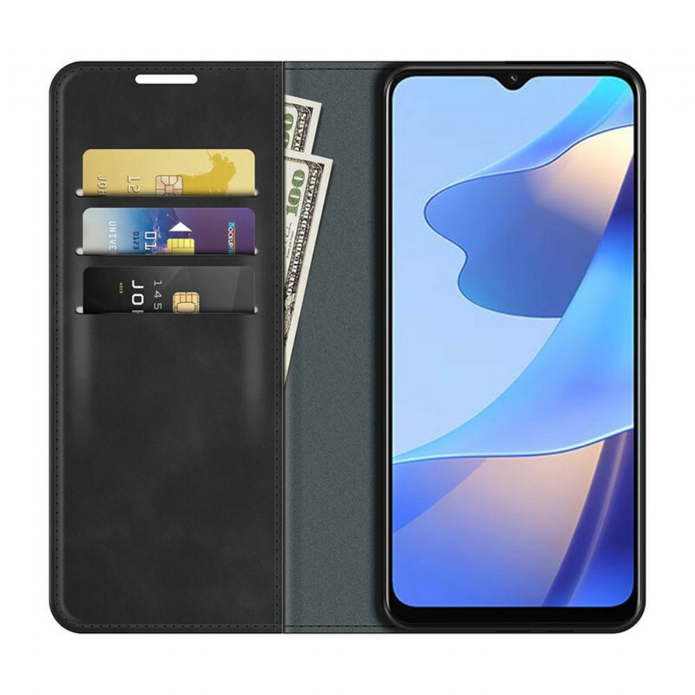 Kryty Na Mobil Na Oppo A16 / A16s Flipové Pouzdro Dotek Pokožky
