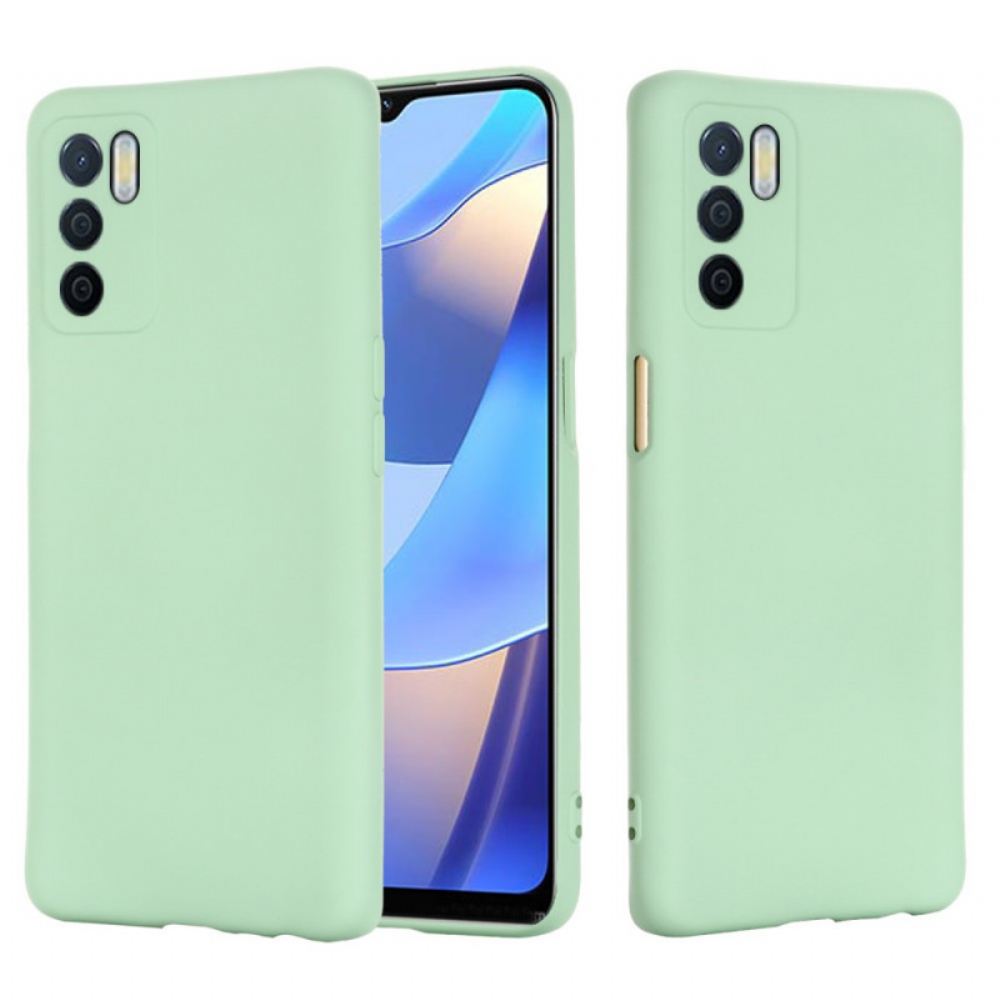 Kryty Na Mobil Na Oppo A16 / A16s Tekutý Silikon Se Šňůrkou