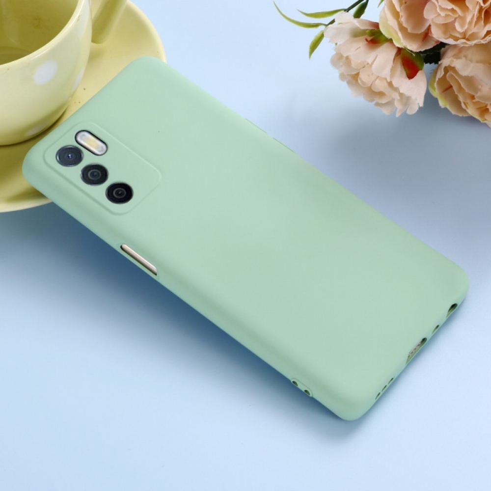 Kryty Na Mobil Na Oppo A16 / A16s Tekutý Silikon Se Šňůrkou