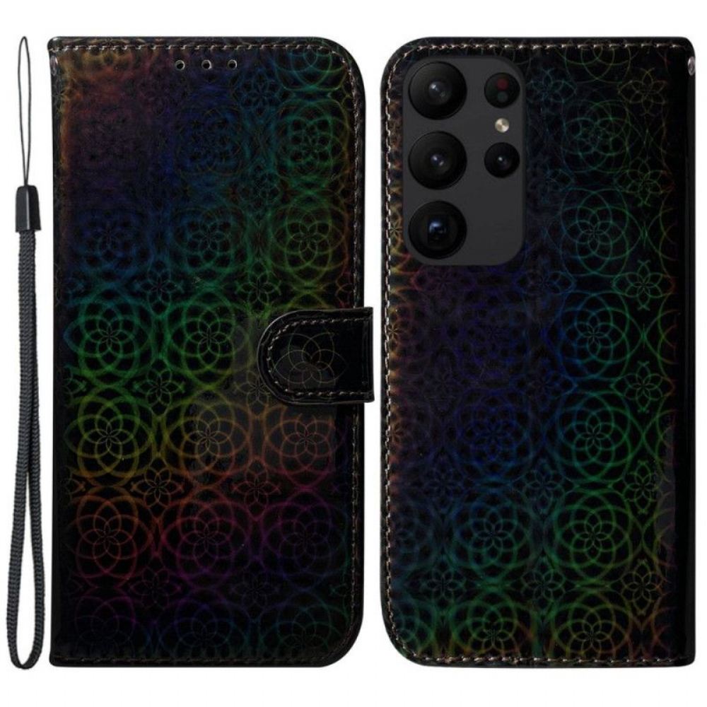 Flipové Pouzdro Na Samsung Galaxy S23 Ultra 5G Diskotékový Styl