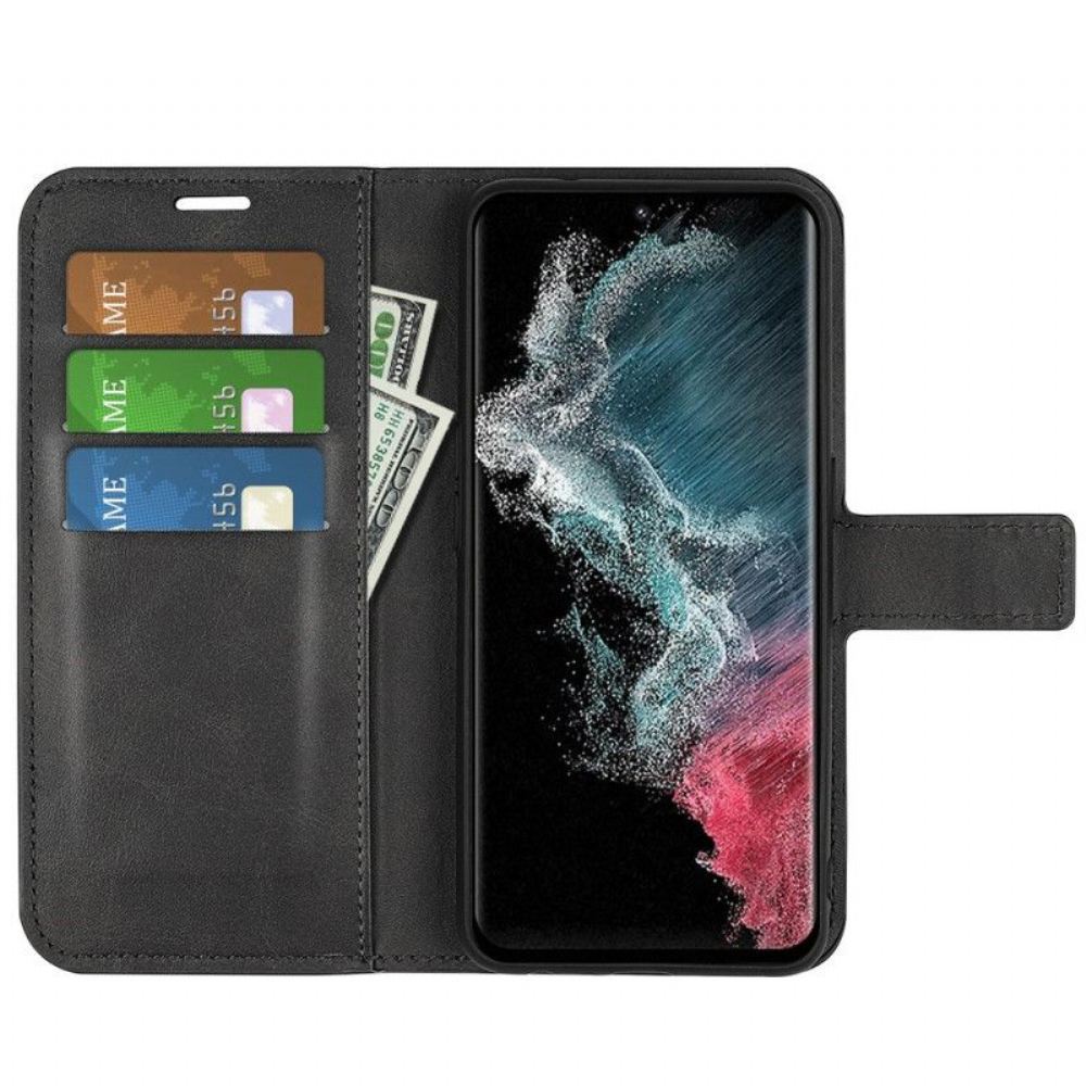 Flipové Pouzdro Na Samsung Galaxy S23 Ultra 5G Styl Barva Kůže