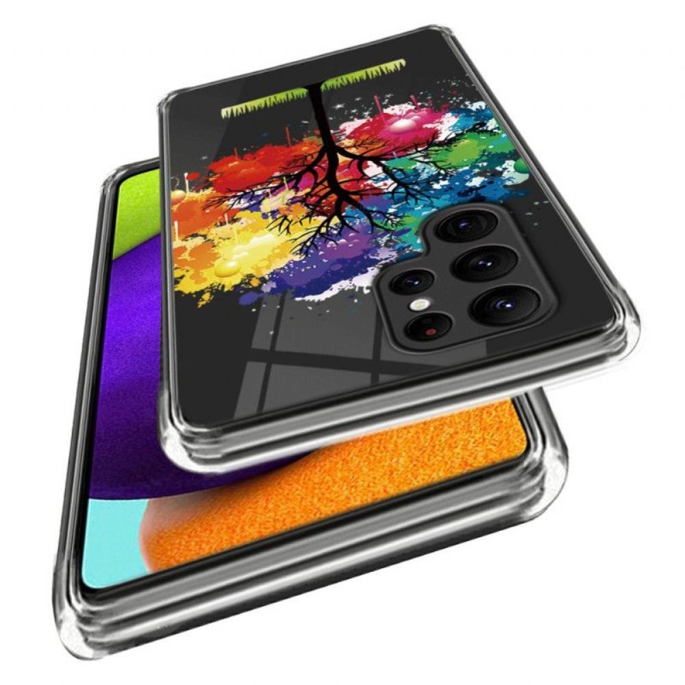 Kryty Na Mobil Na Samsung Galaxy S23 Ultra 5G Akvarel Strom