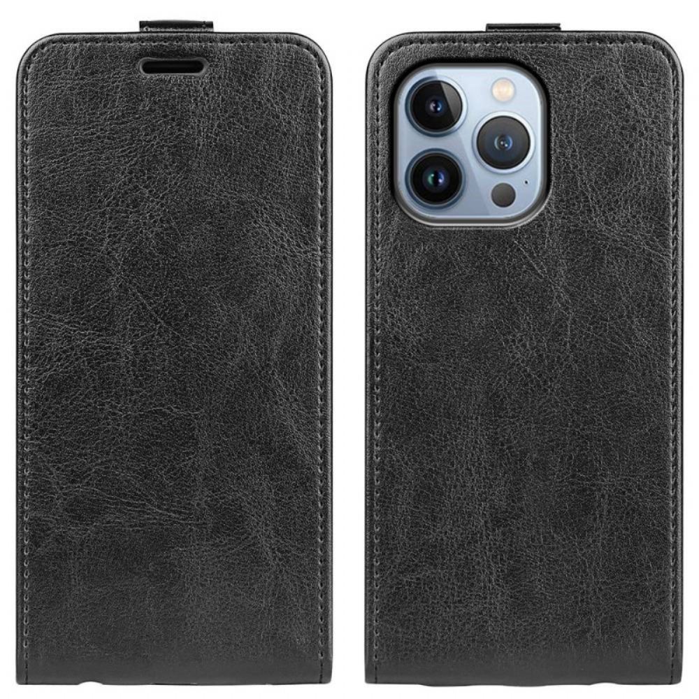 Flipové Pouzdro Na iPhone 14 Pro Max Kožené Pouzdro Kožený Efekt Vertikální Klapky