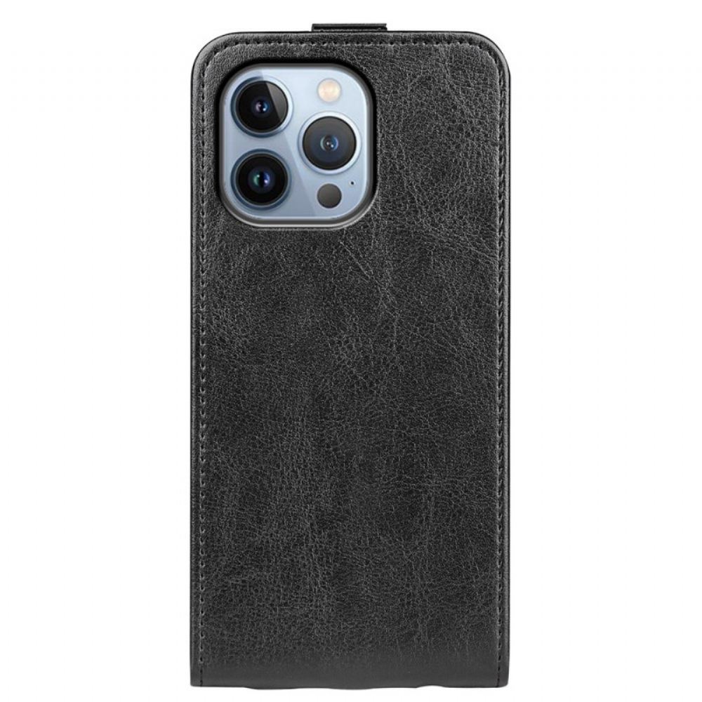 Flipové Pouzdro Na iPhone 14 Pro Max Kožené Pouzdro Kožený Efekt Vertikální Klapky