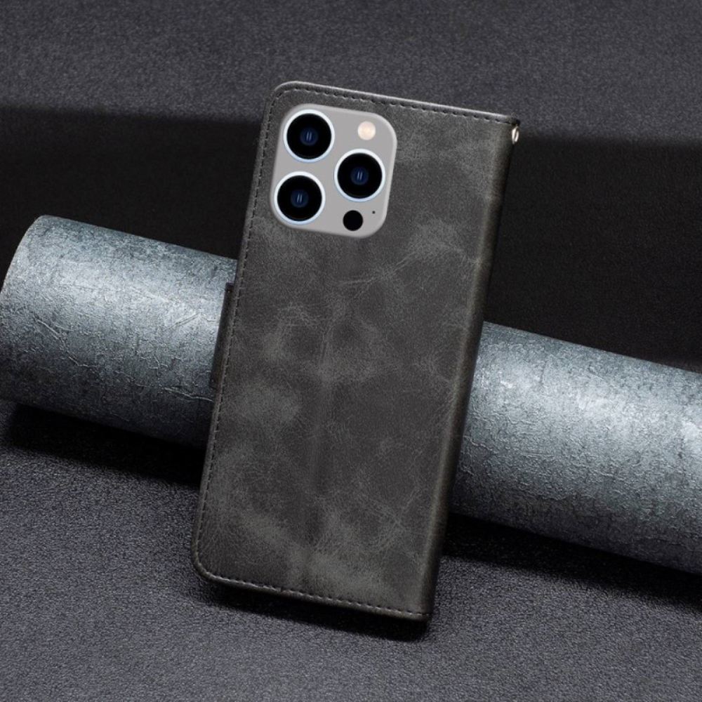 Flipové Pouzdro Na iPhone 14 Pro Max Šikmá Spona