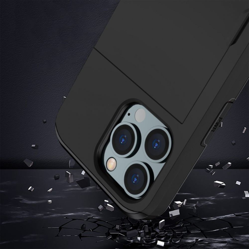 Kryt Na iPhone 14 Pro Max Dva Držitelé Karet Na Zip