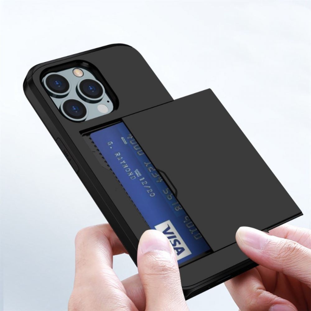 Kryt Na iPhone 14 Pro Max Dva Držitelé Karet Na Zip
