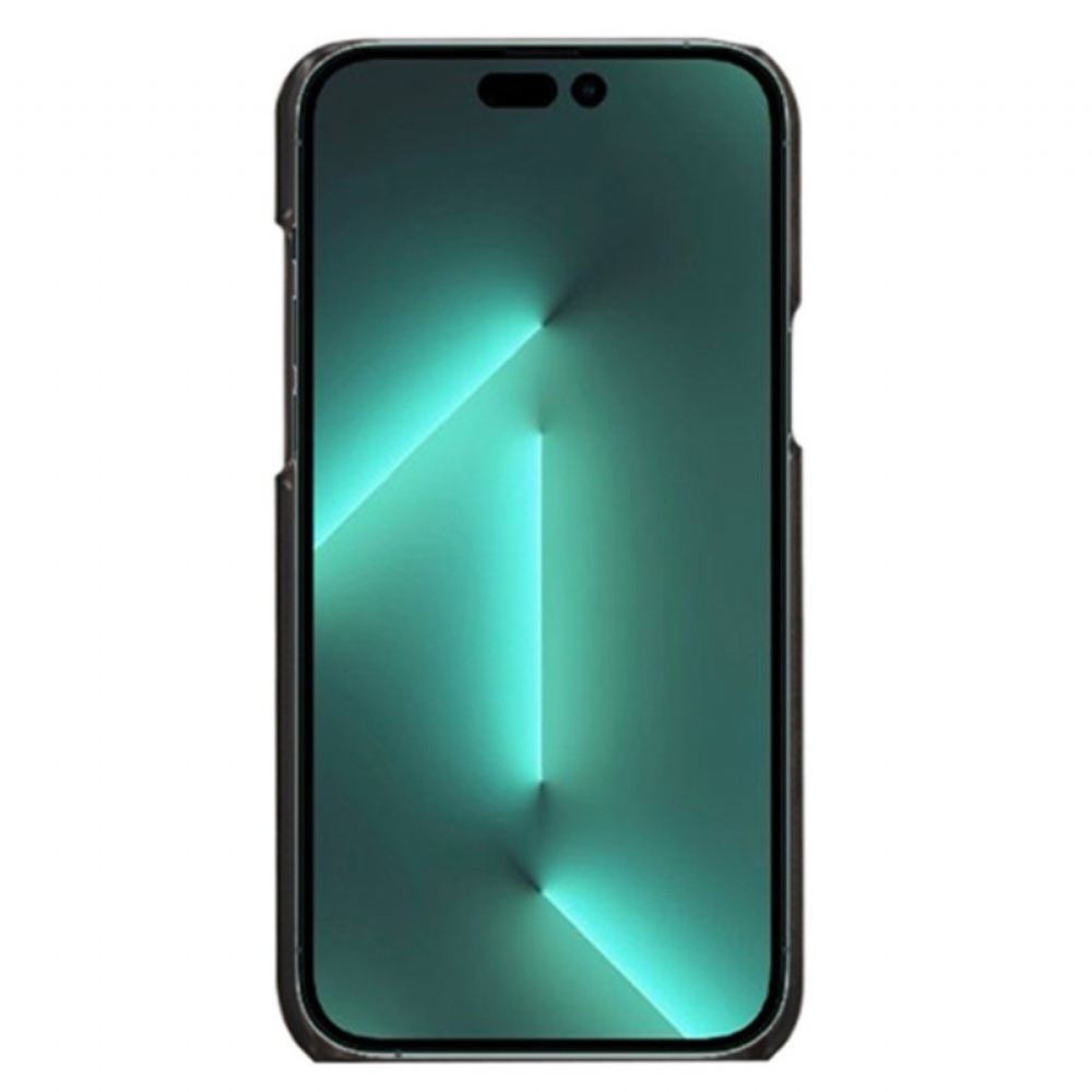 Kryt Na iPhone 14 Pro Max Kožený Efekt