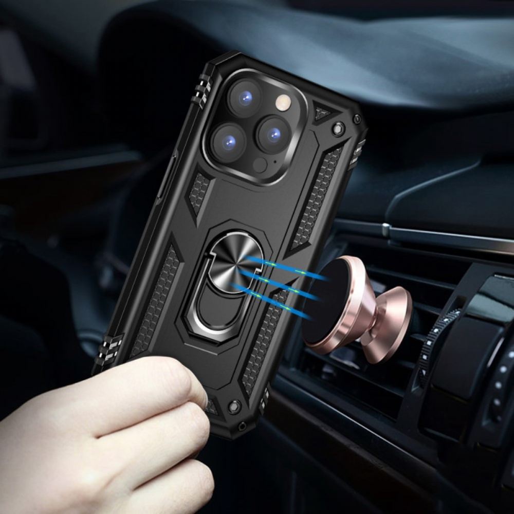 Kryt Na iPhone 14 Pro Max Návrh Prstencové Podpory