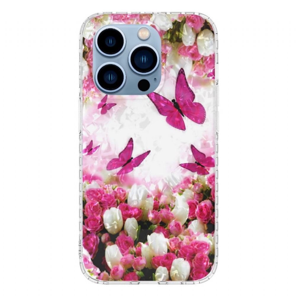 Kryt Na iPhone 14 Pro Max Styloví Motýli