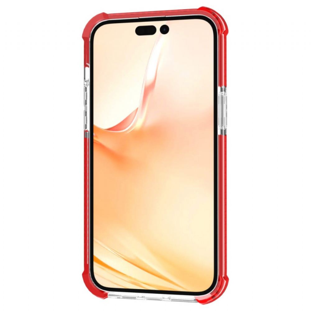 Kryty Na Mobil Na iPhone 14 Pro Max Průhledné Barevné Okraje