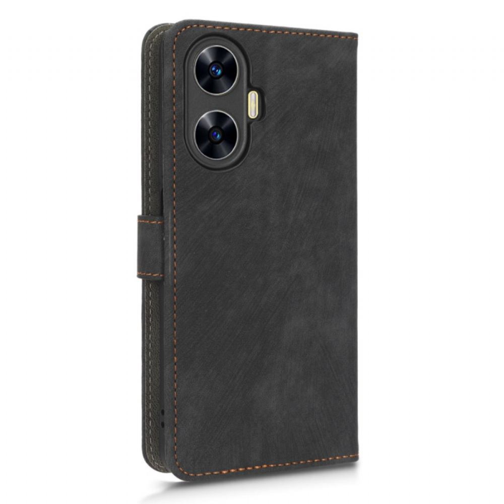 Kožený Kryt Na Realme C55 Peněženka S Rfid Blokovacím Páskem