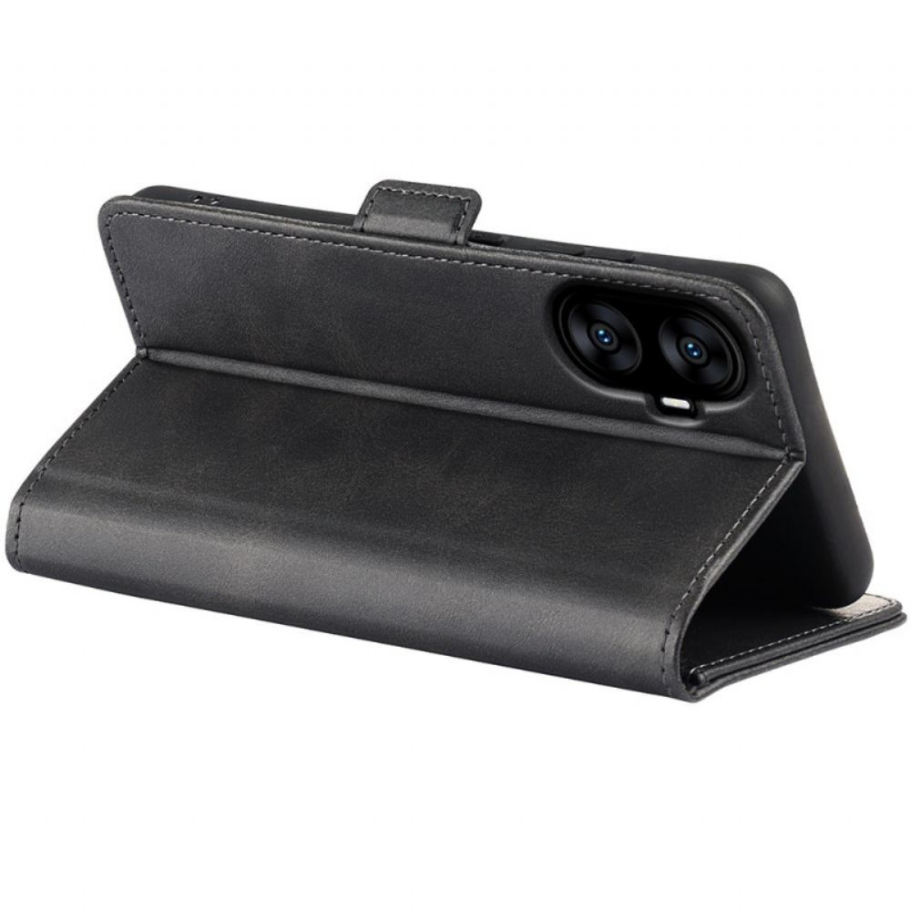 Kožený Kryt Realme C55 Dvojitá Spona