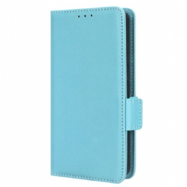 Kožený Kryt Realme C55 Peněženka S Úzkým Páskem