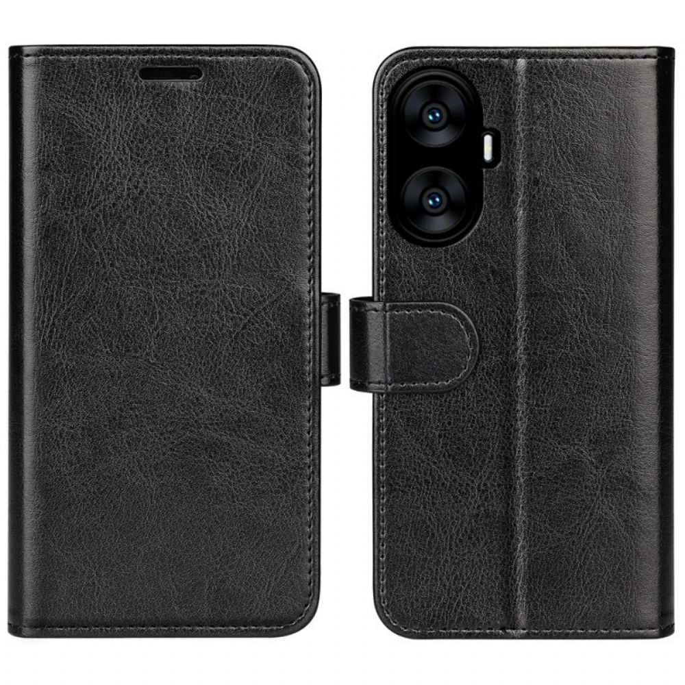 Kožený Kryt Realme C55 Vintage Umělá Kůže