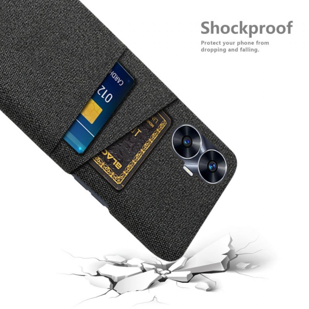 Kryt Na Realme C55 Pouzdro Na Karty S Dvojitou Tkaninou