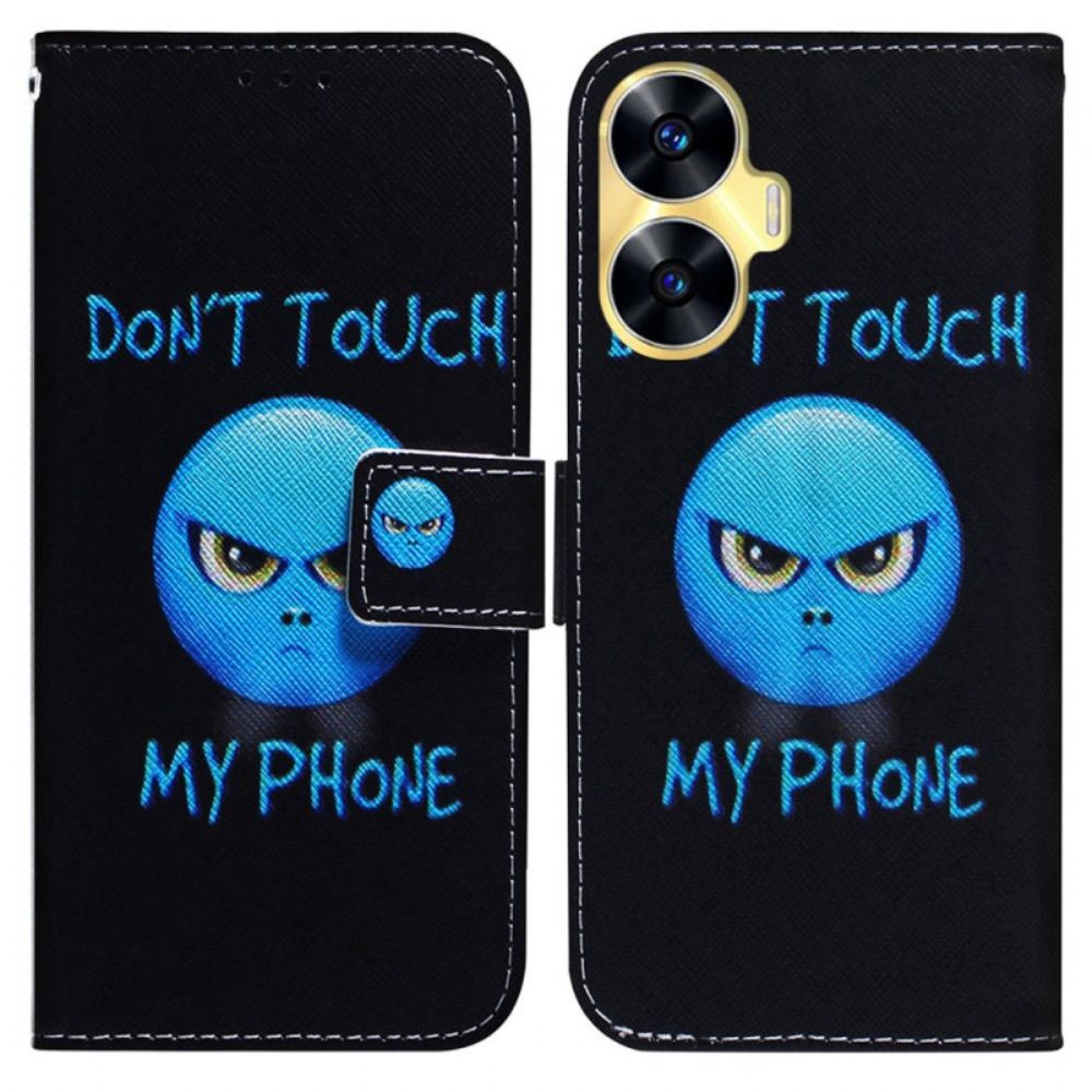 Peněženková Pouzdra Realme C55 Kryty Na Mobil Emoji Telefon