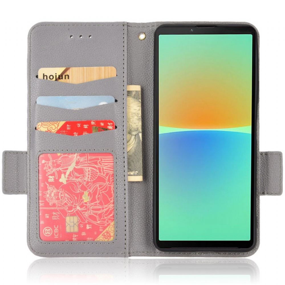Flipové Pouzdro Na Sony Xperia 10 IV Jemná Dvojitá Spona